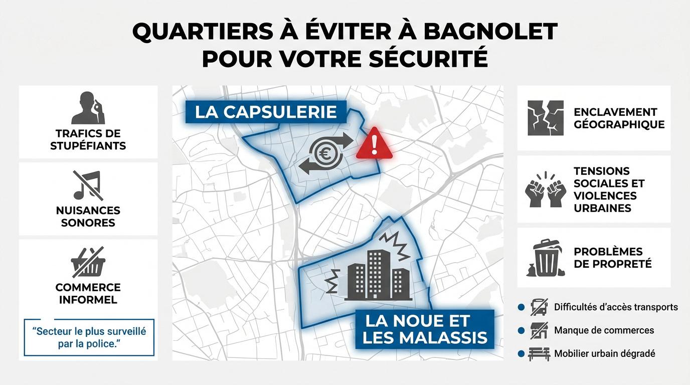 Quartiers sensibles de Bagnolet et urbanisme dense